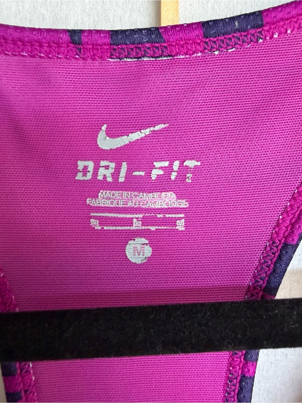 Nike Pink Dri-FIT Patterned Racerback Tank - Picture 2 of 3